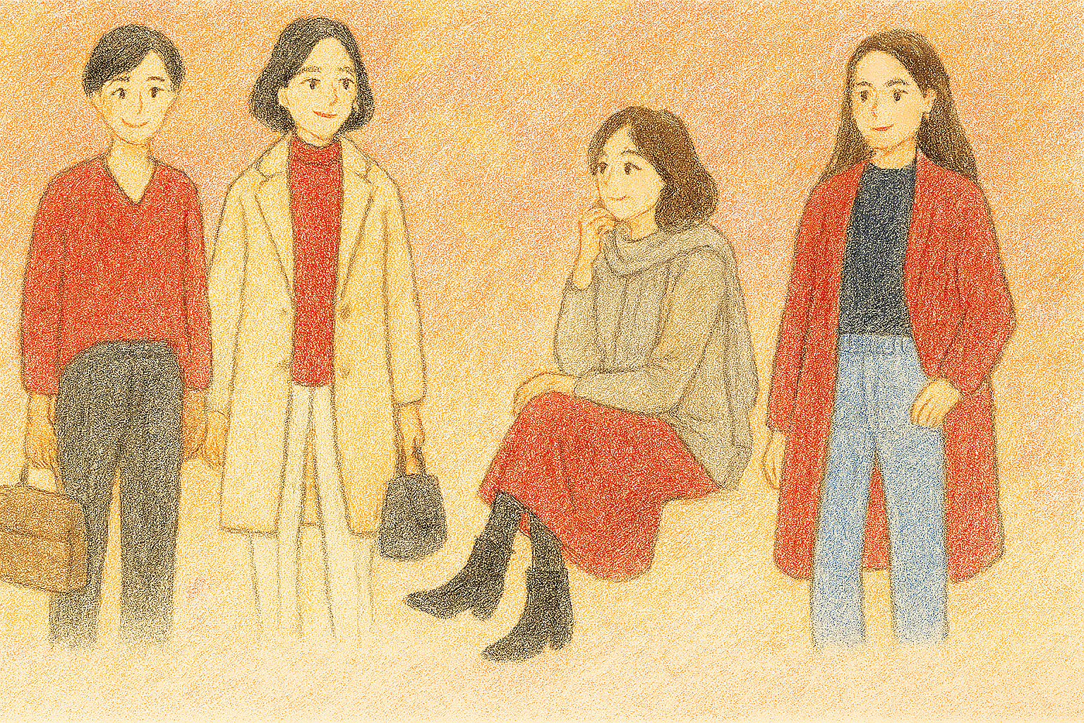 【2025秋冬】鮮やかレッドを一点投入！「挑戦しやすい」大人のためのトレンドカラー着こなし術