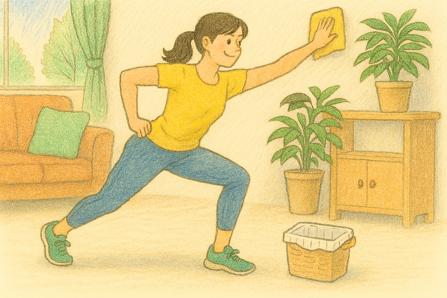 掃除を運動に変える！日常の家事で無理なく体を引き締めるライフスタイル